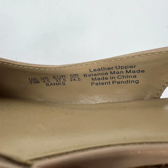 Naturalizer Banks Slingback Slip On Low Heels Sz 7.5 D'Orsay Pointed Toe - Picture 8 of 9